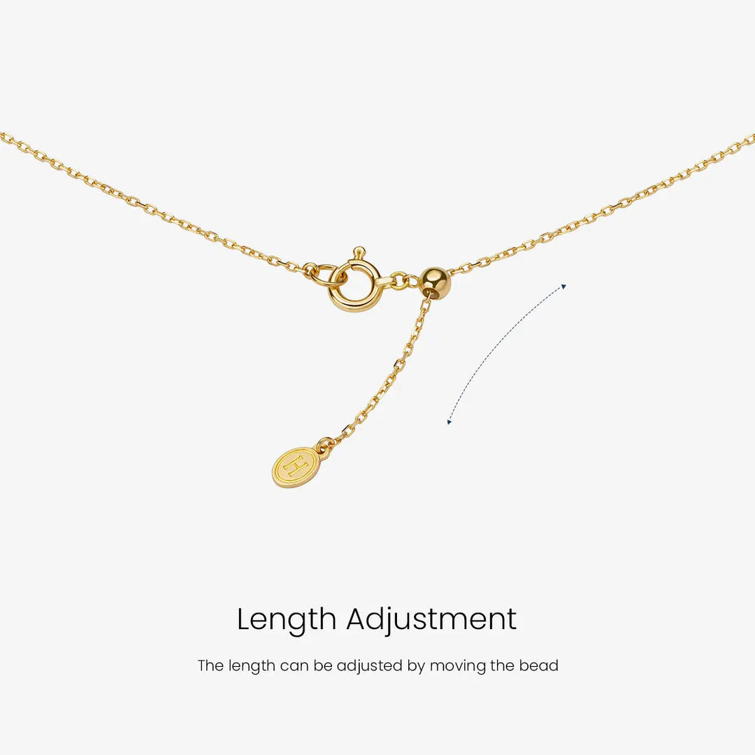 STAR TRAILS COLLECTION Akoya Pearl 18K Gold Planet Necklace - HELAS Jewelry